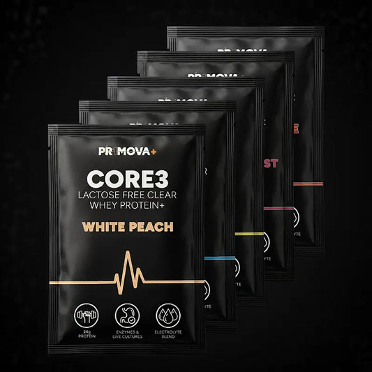 CORE3 Lactose Free Clear Whey Protein+ Taster Pack